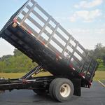 16' Flat Dump
  Stake Sides
Sliding Retches W/Straps